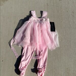 Isobella & Chloe Pink and White Tulle Dress